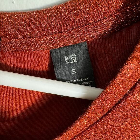 Scotch & Soda Maison Red Stargazer Lurex Top - Picture 5 of 6